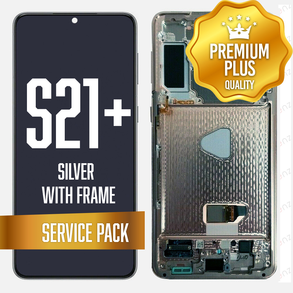 OLED Assembly for Samsung Galaxy S21 Plus 5G With Frame - Phantom Silver (Service Pack)