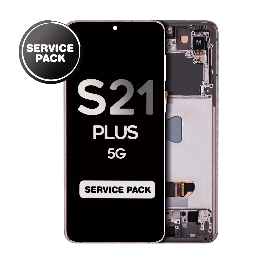 OLED Assembly for Samsung Galaxy S21 Plus 5G (G996) with Frame - Phantom Violet (Service Pack)