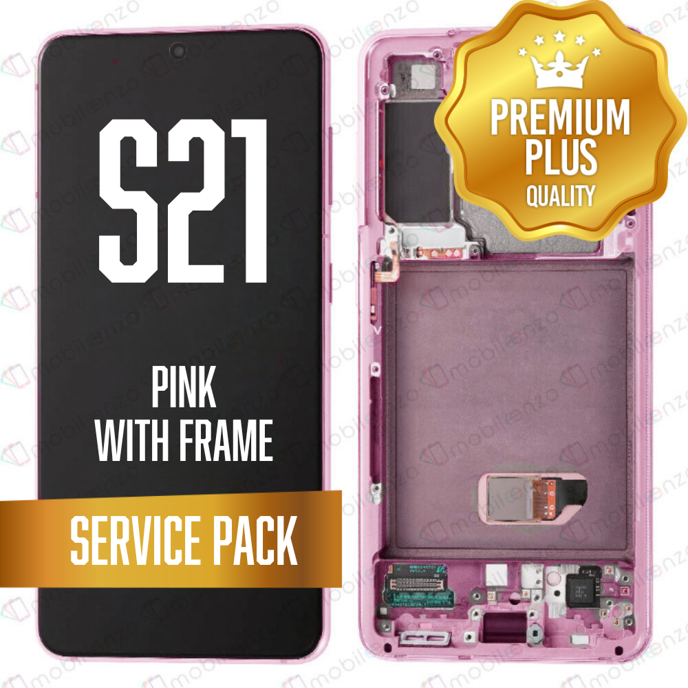 OLED Assembly for Samsung Galaxy S21 5G With Frame - Phantom Pink (Service Pack)