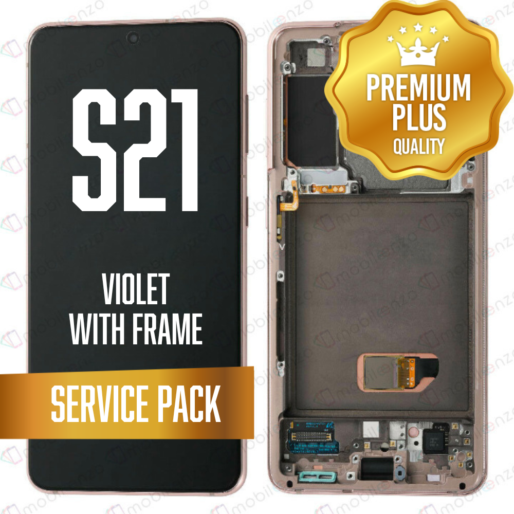 OLED Assembly for Samsung Galaxy S21 5G With Frame - Phantom Violet (Service Pack)