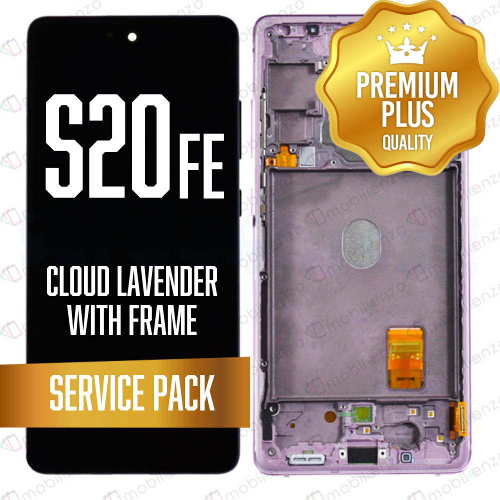 OLED Assembly for Samsung Galaxy S20 FE / 5G With Frame - Cloud Lavender (Service Pack)