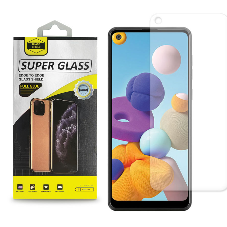 Clear Tempered Glass for Samsung Galaxy  A21S (A217 / 2020) (1 Pc)