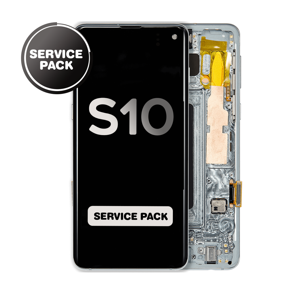 OLED Assembly for Samsung Galaxy S10 (G973) with Frame - Prism Green (Service Pack)