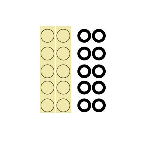 Small Hole Camera Lens with Adhesive Tape for iPhone 12 / 12 Mini  (10 Pcs) (Premium)