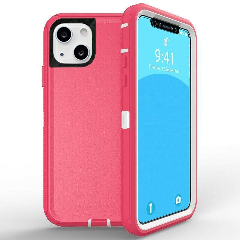DualPro Protector Case for IPhone 13 Mini (5.4) - Pink & White