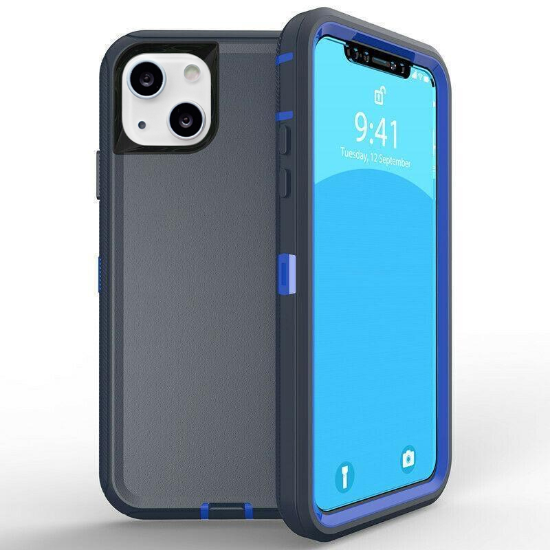 DualPro Protector Case for IPhone 13 Mini (5.4) - Dark Blue & Blue