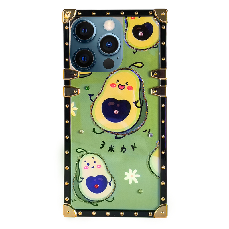 Luxury Trunk Case for Iphone 13 Pro - Avocado