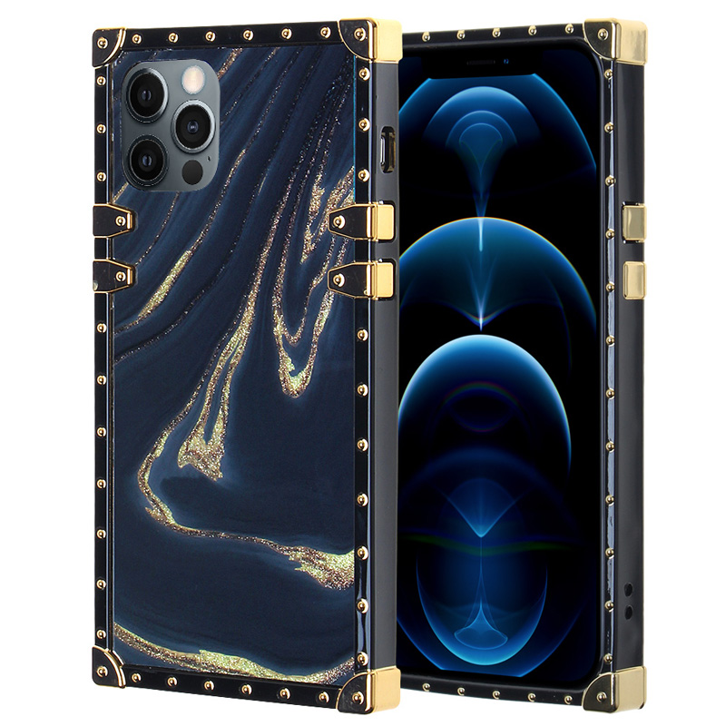 Luxury Trunk Case for Iphone 13 Pro  - Brown Wave