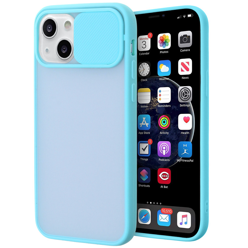Camera Protector Case for iPhone 13 - Light Teal