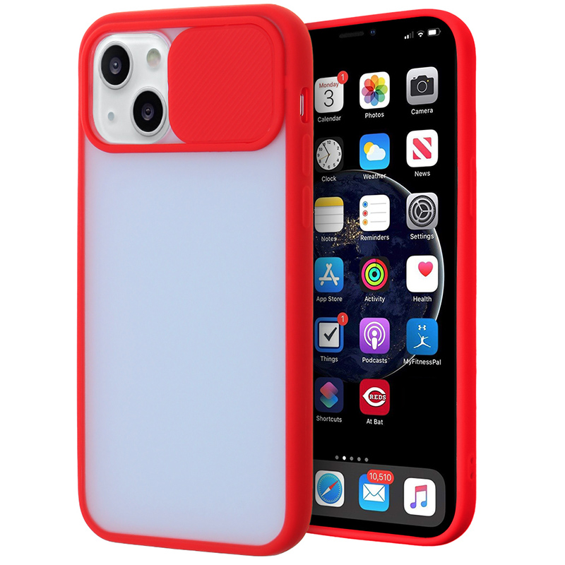 Camera Protector Case for iPhone 13 - Red