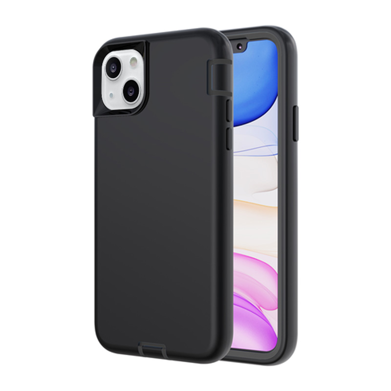 Slim Dual Protector Case for iPhone 13 - Black