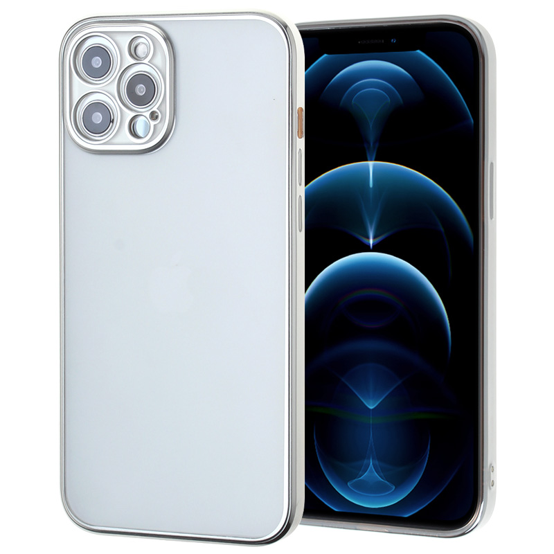 Matte Clear Color Edge Case for iPhone 13 Pro - Silver