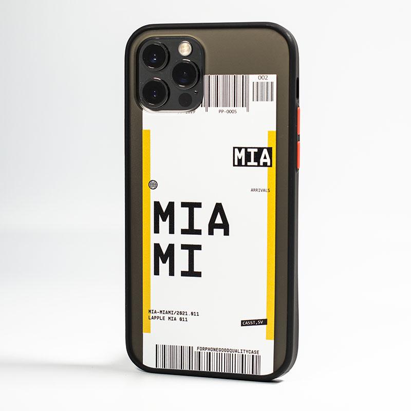 Printed Matte Case for iPhone 13 Pro - Miami