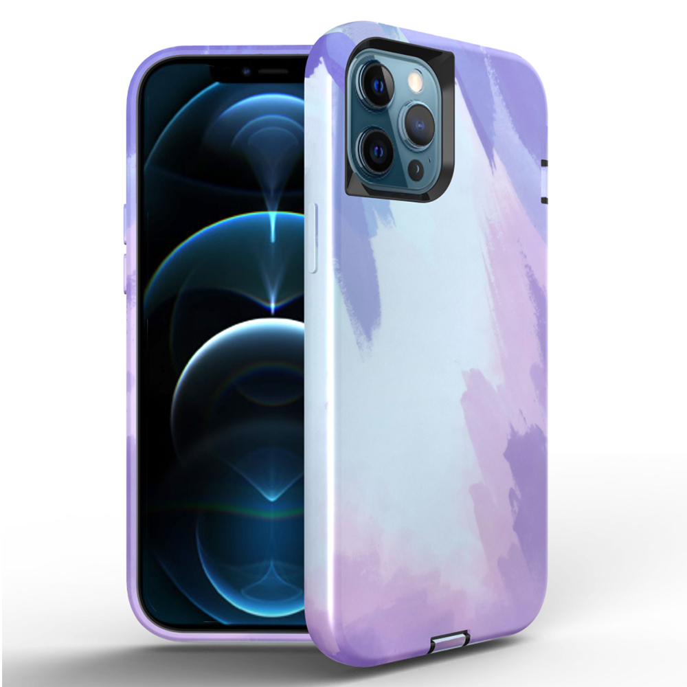 Slim Dual Protector Case for iPhone 13 Pro - Abstract Blue