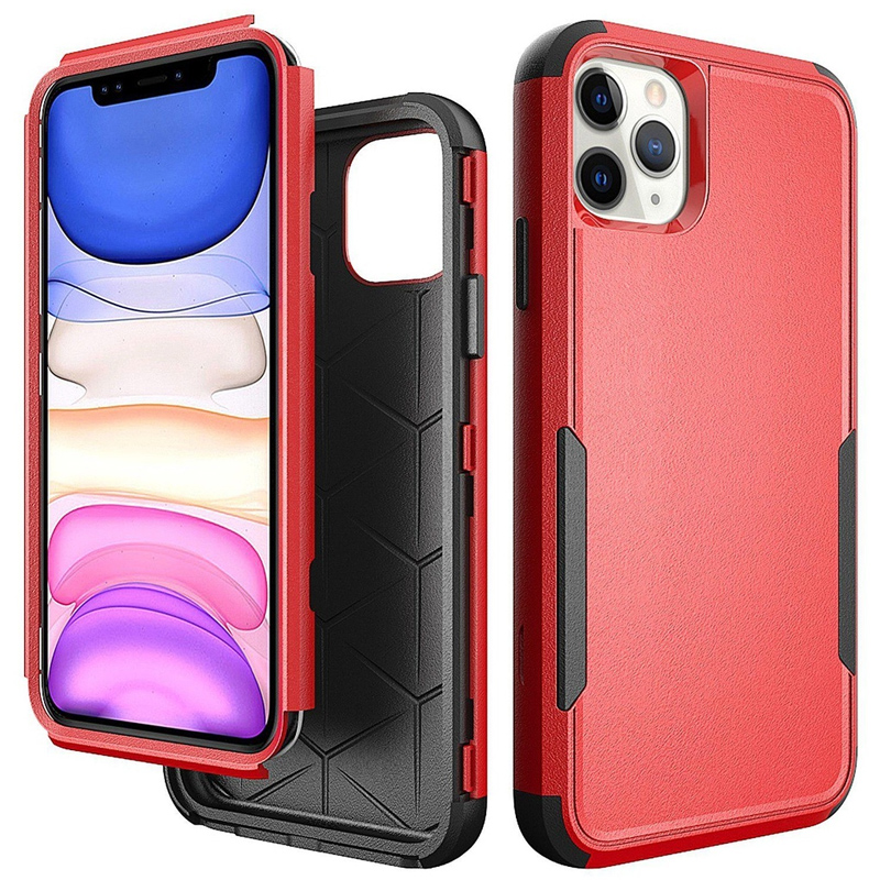 Commander Combo Case for iPhone 13 Pro Max - Red & Black
