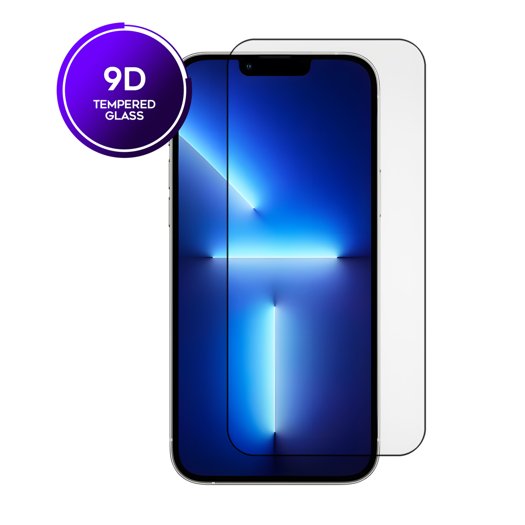 [TG-I13-9D-CL] 9D Clear Tempered Glass for iPhone 17e / 16e / 14 / 13 / 13 Pro (6.1") (1 Pc)