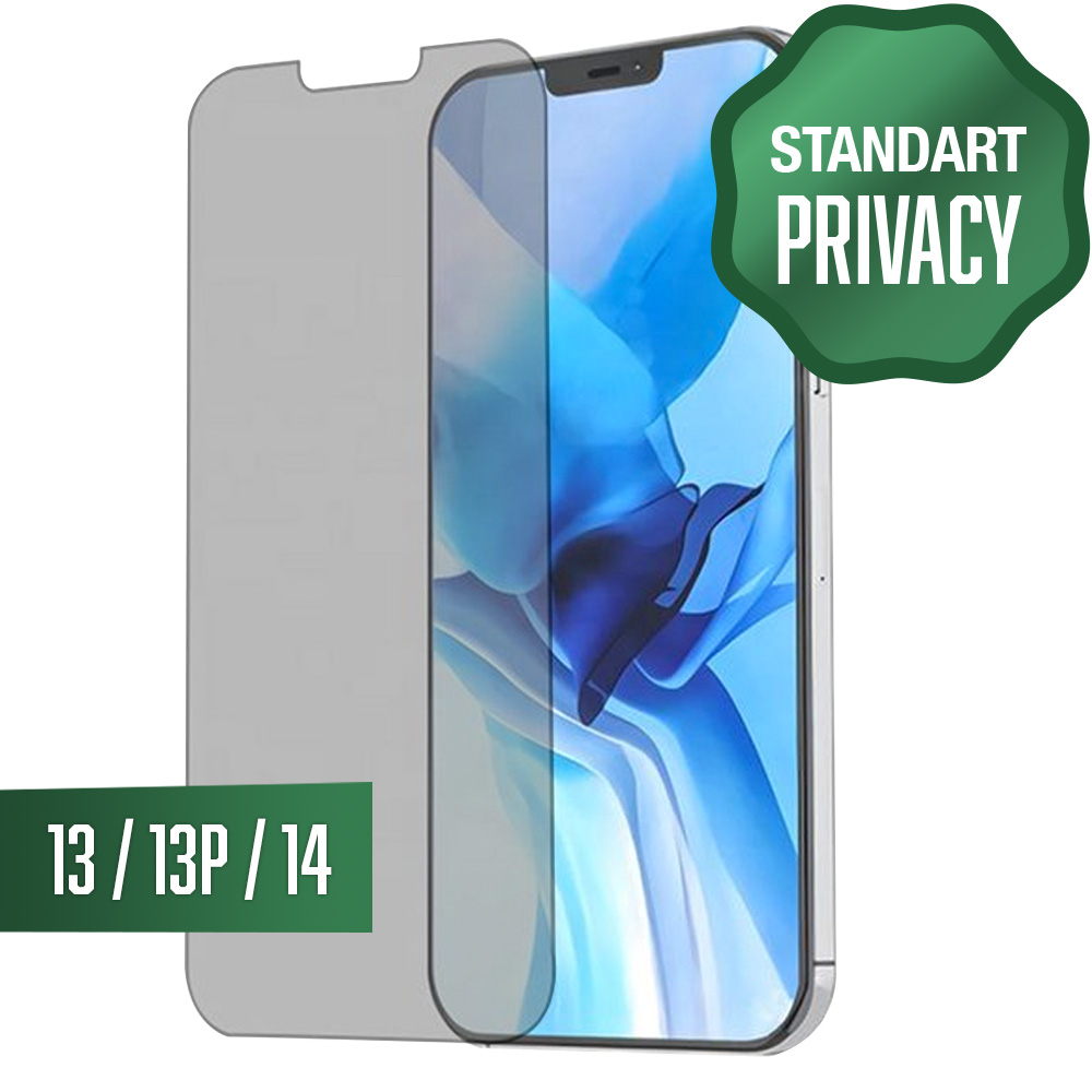 Privacy Tempered Glass for iPhone 14 /13 / 13 Pro (6.1")(1Pc.)