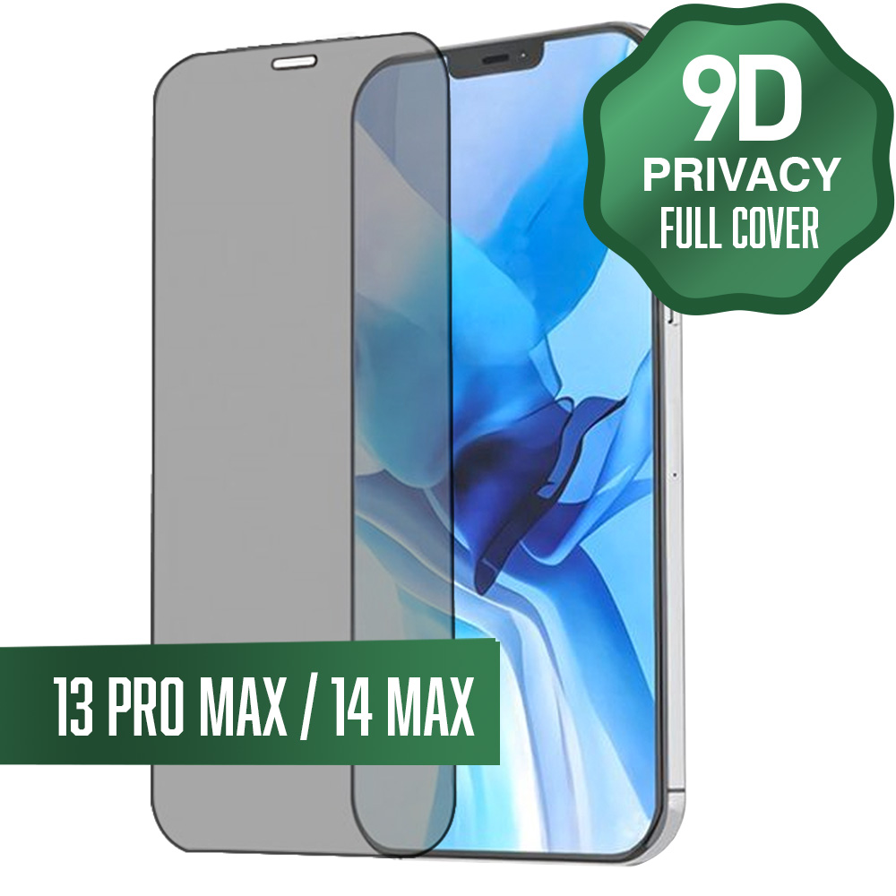 9D Privacy Tempered Glass for iPhone 14 Plus / 13 Pro Max (6.7")(1Pc.)