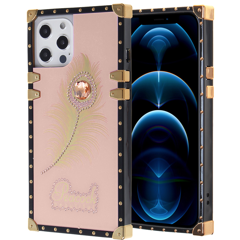 Luxury Beautiful Trunk Case for Iphone 12 Pro Max - Rose Gold