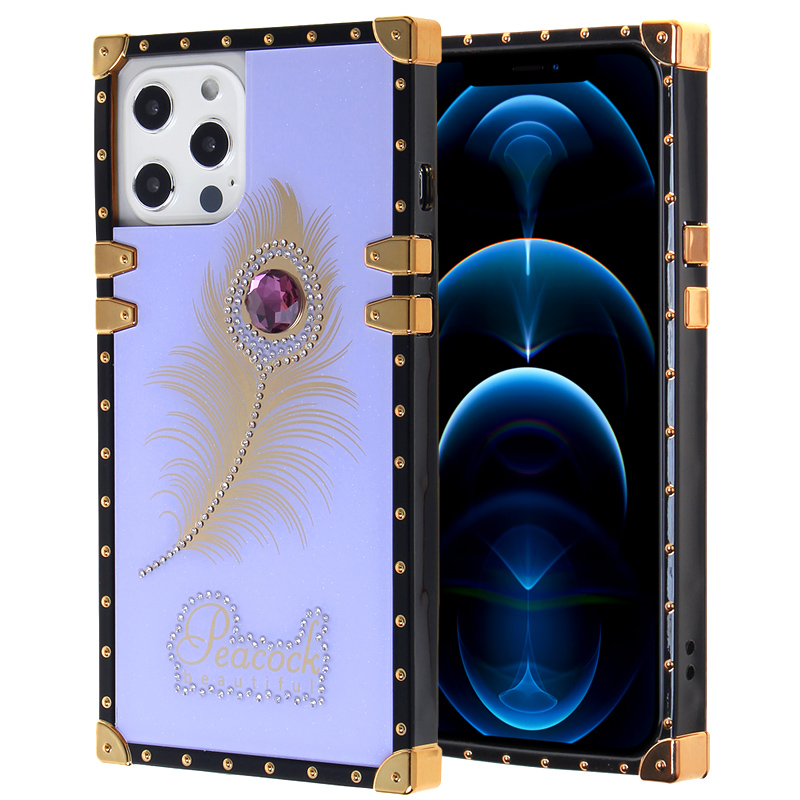 Luxury Beautiful Trunk Case for Iphone 11 Pro Max - Light Purple