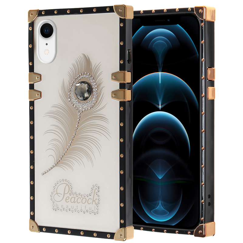 Luxury Beautiful Trunk Case for Iphone XR - White