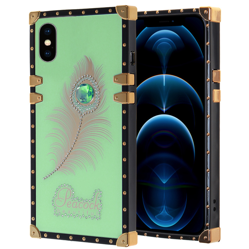 Luxury Beautiful Trunk Case for Iphone Xs Max - Light Green