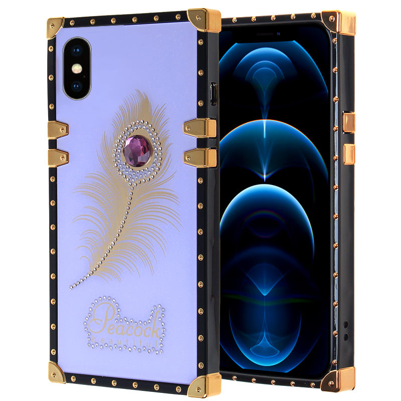 Luxury Beautiful Trunk Case for Iphone Xs Max - Light Purple