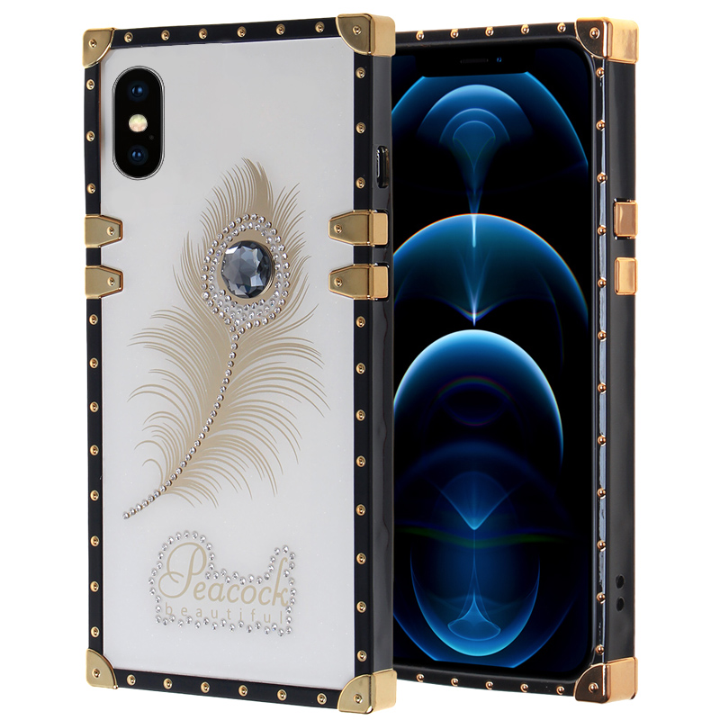 Luxury Beautiful Trunk Case for Iphone Xs Max - White