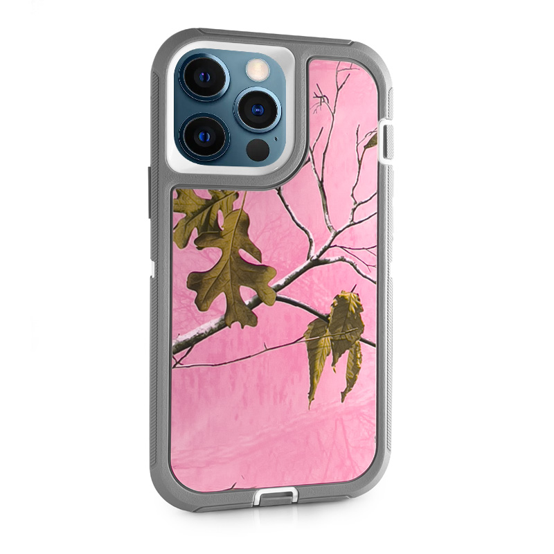 DualPro Protector Case for Iphone 13 Pro -Camouflage Pink