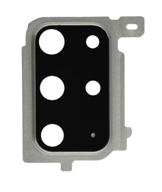 Back Camera Lens With Cover Bezel Ring For Samsung Galaxy S20 Plus (White) (Premium)