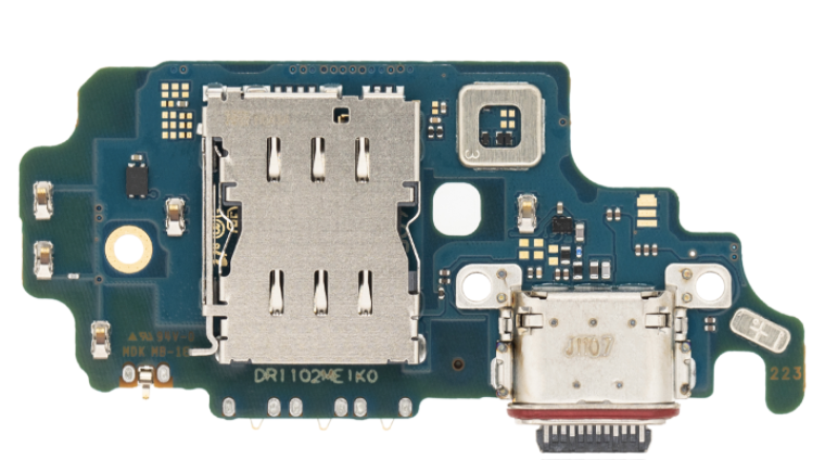 Charging Port Board With Sim Card Reader For Samsung Galaxy S21 Ultra (G998U) (US Version) (Premium)
