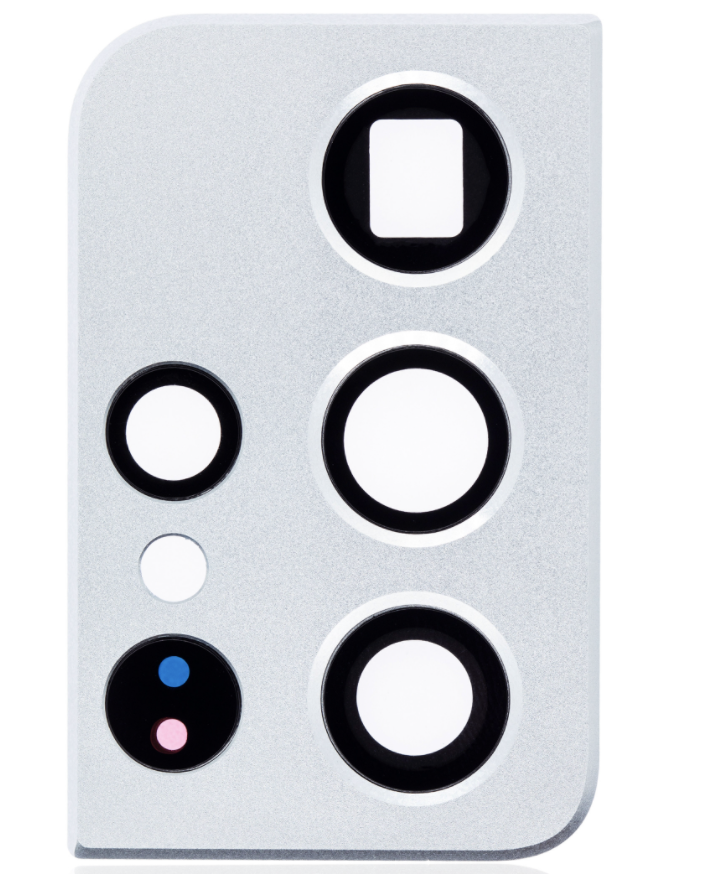 Back Camera Lens With Cover Bezel Ring For Samsung Galaxy S21 Ultra (White) (Premium)