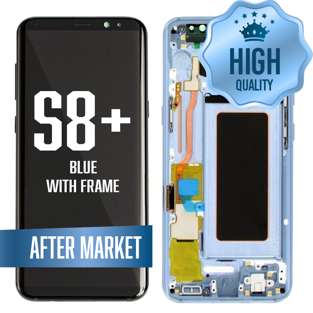LCD for Samsung Galaxy S8P With Frame - Blue (High Quality)
