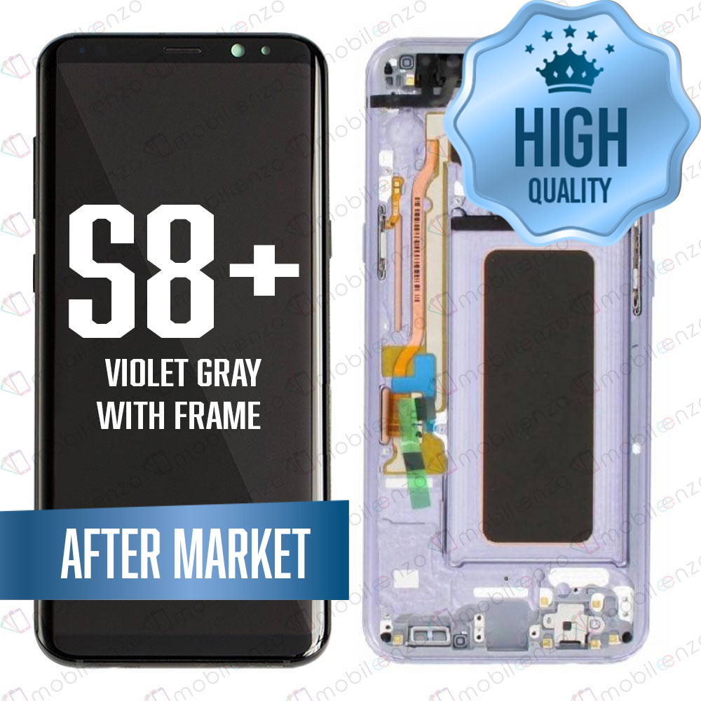 LCD for Samsung Galaxy S8P With Frame - Violet/Gray (High Quality)