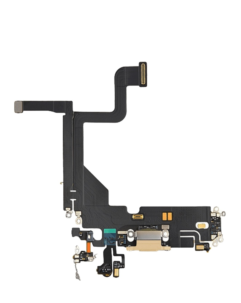 [SP-I13P-CPFC-GO] Charging Port Flex Cable For iPhone 13 Pro - (Premium) (Gold)