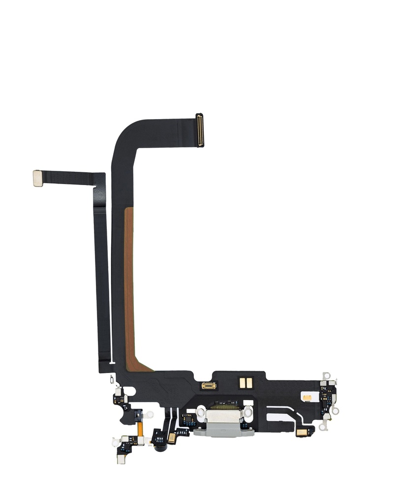 Charging Port Flex Cable For iPhone 13 Pro Max (Premium) (Silver)