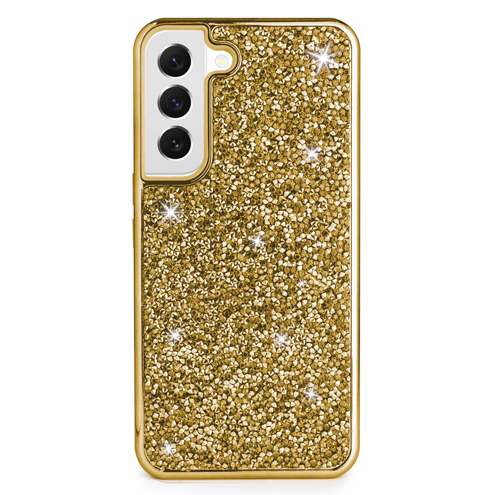 Color Diamond Case for Galaxy S22 - Gold