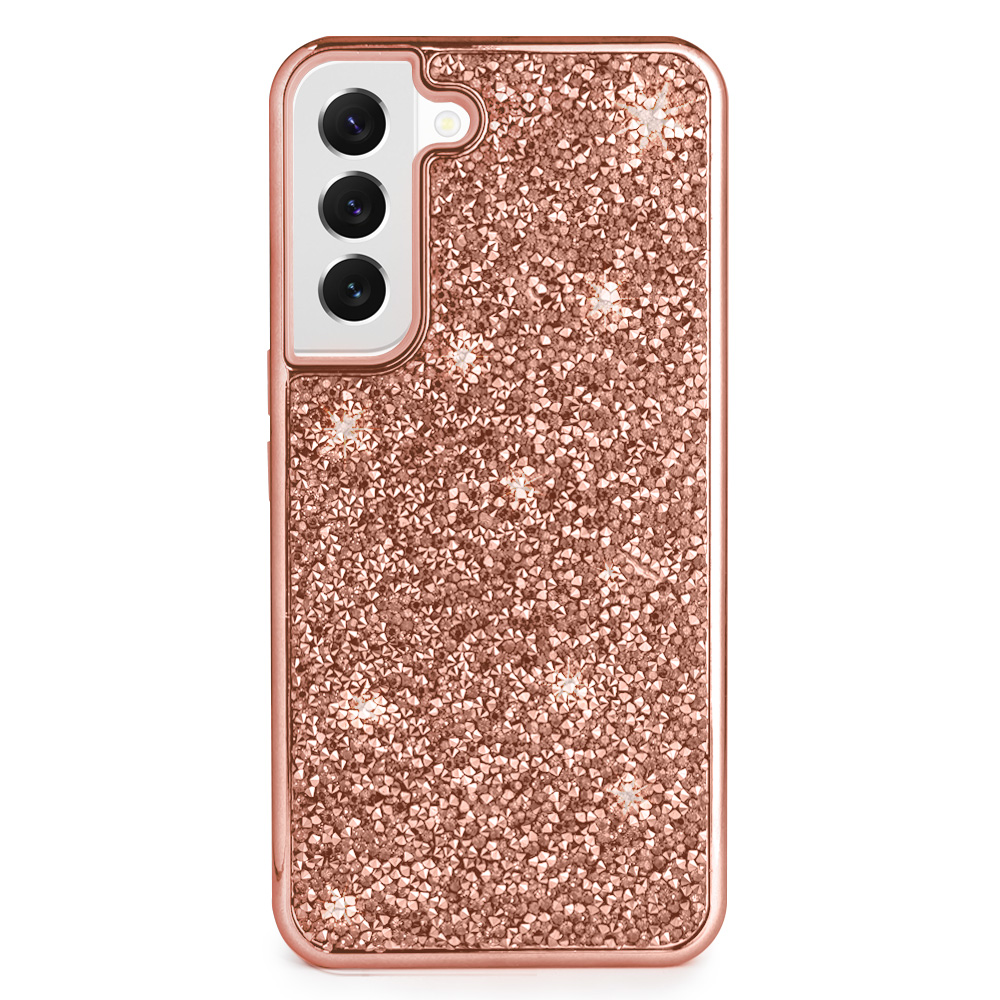 Color Diamond Case for Galaxy S22 - Rose Gold