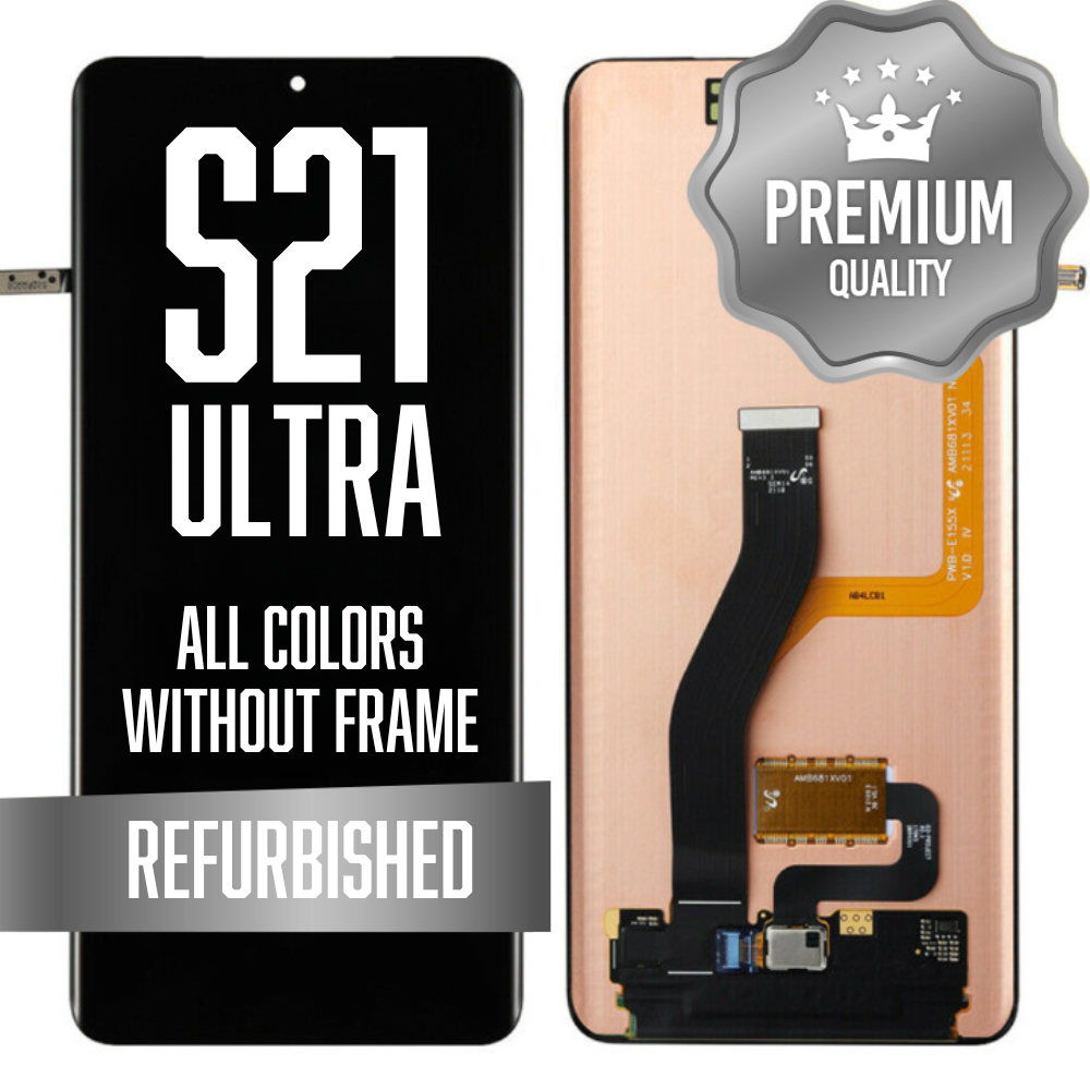 OLED Assembly for Samsung Galaxy S21 Ultra 5G Without Frame - All Colors (Refurbished)