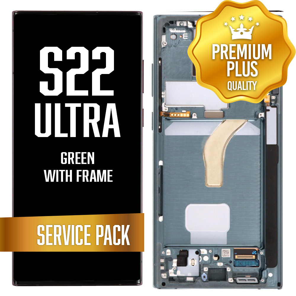 OLED Assembly for Samsung Galaxy S22 Ultra With Frame - Green (Service Pack)