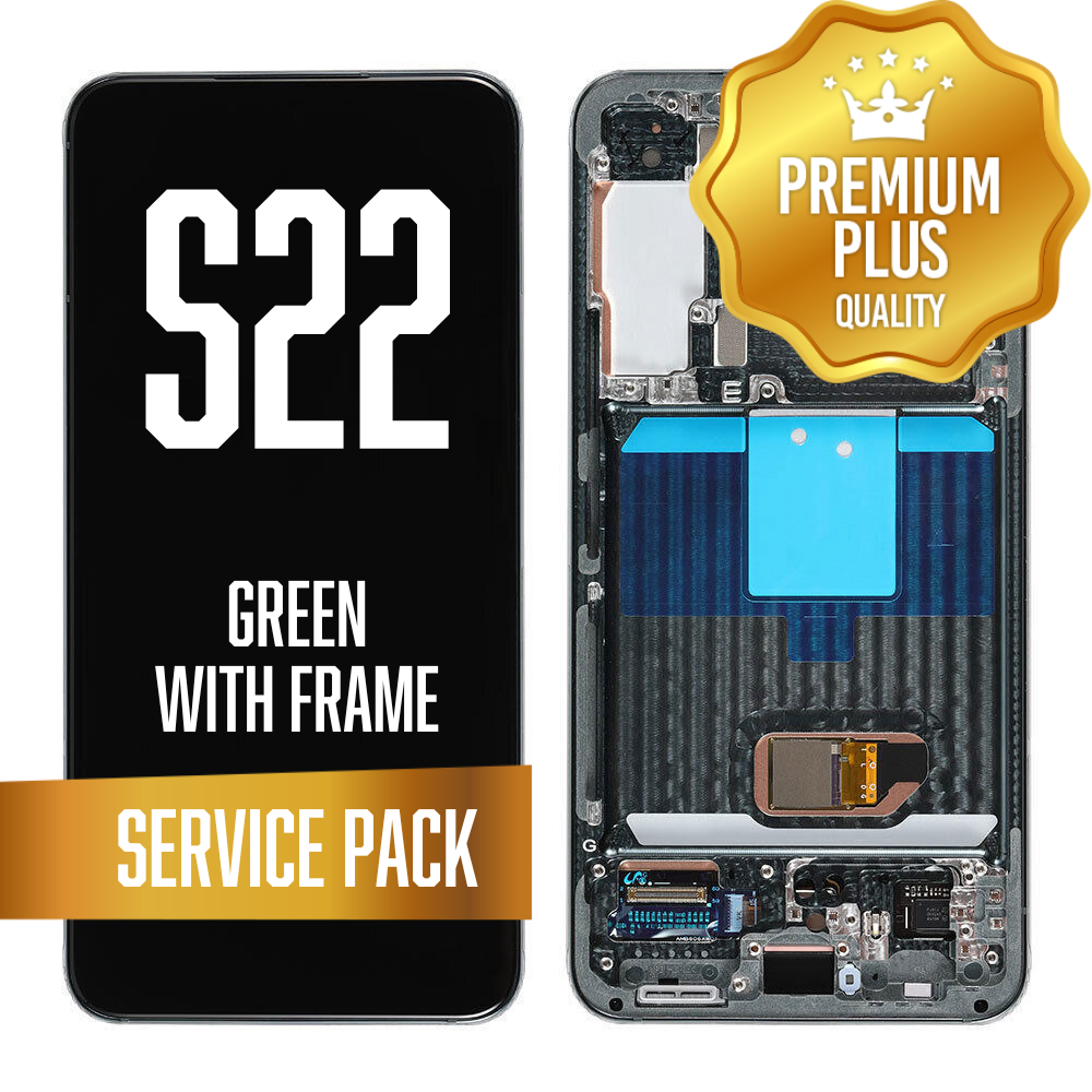 OLED Assembly for Samsung Galaxy S22 With Frame - Green (Service Pack)
