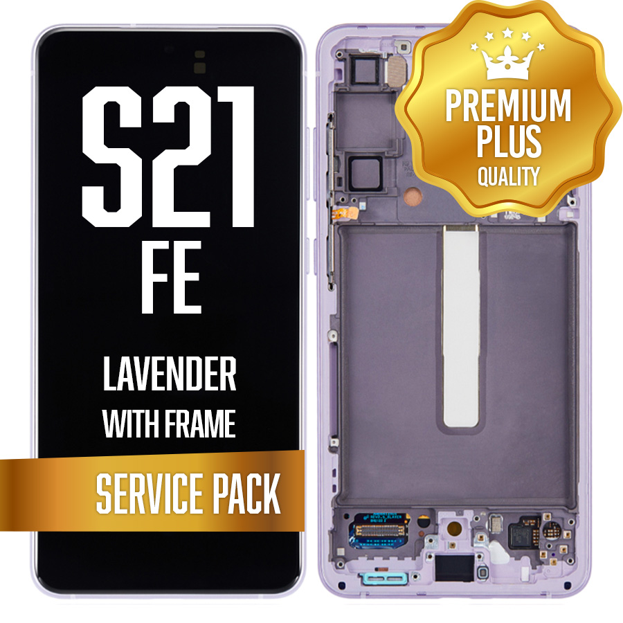 OLED Assembly for Samsung Galaxy S21 FE 5G With Frame - LAVENDER (Service Pack)