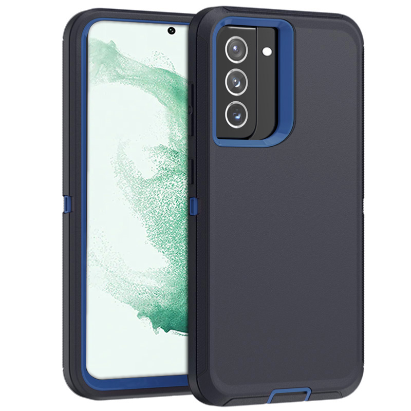 DualPro Protector Case for Galaxy S21 FE - Dark Blue & Blue