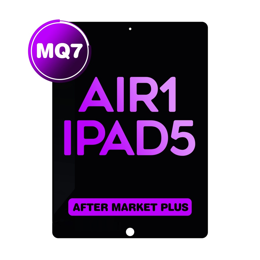 Digitizer for iPad 5 / iPad Air (with iPad 5 Home Button) (MQ7 / Aftermarket Plus) - Black 