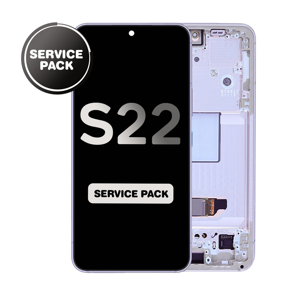 OLED Assembly for Samsung Galaxy S22 (S901) with Frame - Violet (Service Pack)