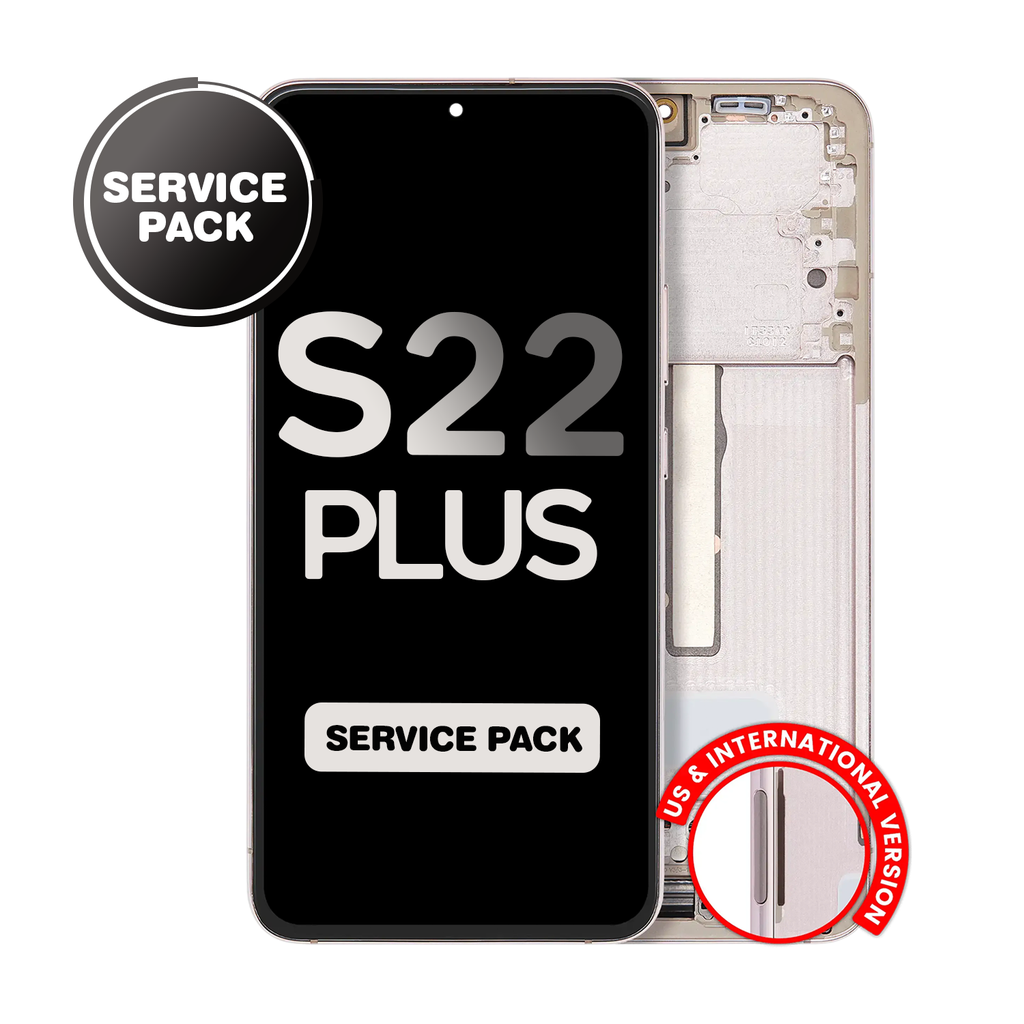 OLED Assembly for Samsung Galaxy S22 Plus (S906) with Frame - Violet (Service Pack)