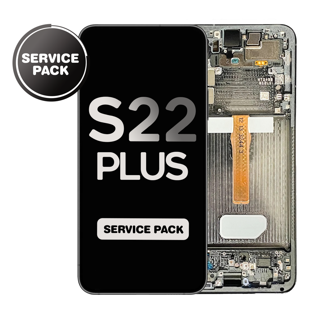 OLED Assembly for Samsung Galaxy S22 Plus (S906) with Frame - Graphite Gray (Service Pack)