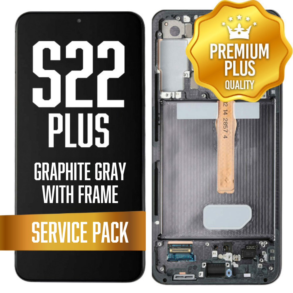OLED Assembly for Samsung Galaxy S22 Plus With Frame - Graphite Gray (Service Pack)