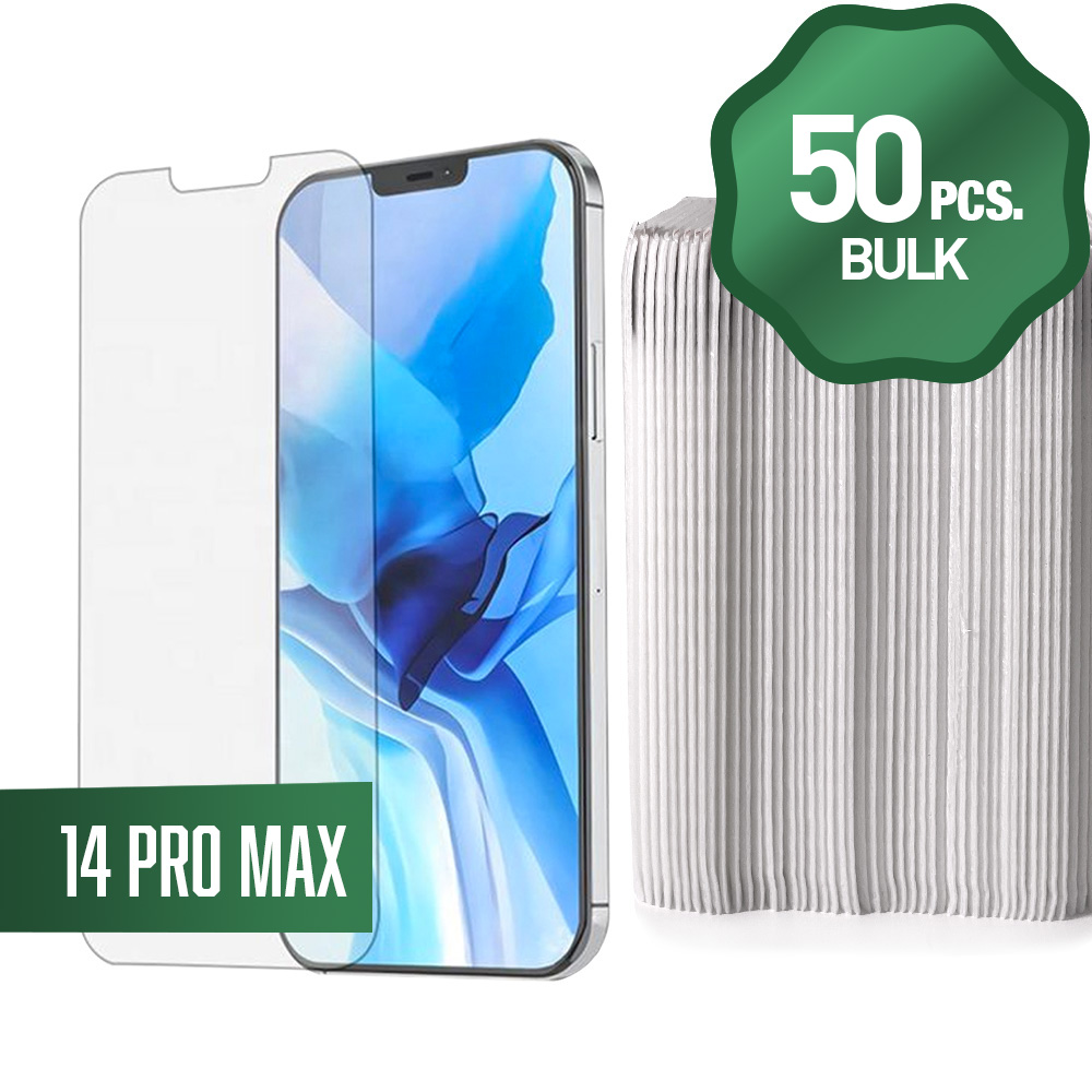 Clear Tempered Glass for iPhone 14 Pro Max (6.7")(50 Pcs)