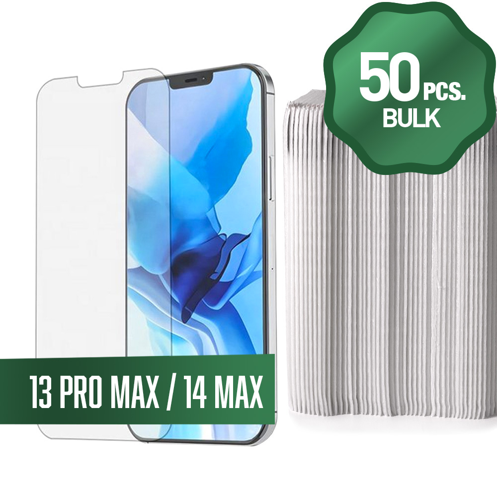 Clear Tempered Glass for iPhone 14 Plus / 13 Pro Max (6.7") (50 Pcs)
